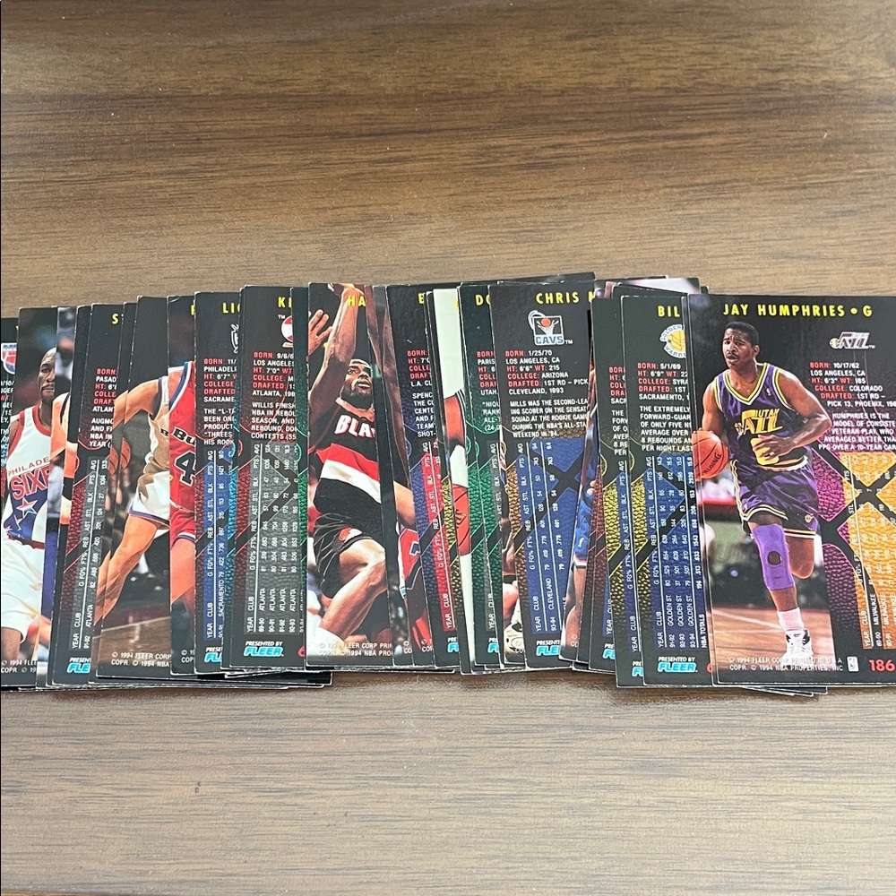 Lot of 43 Fleer Basketball NBA Jam Session 94-95 Cards
